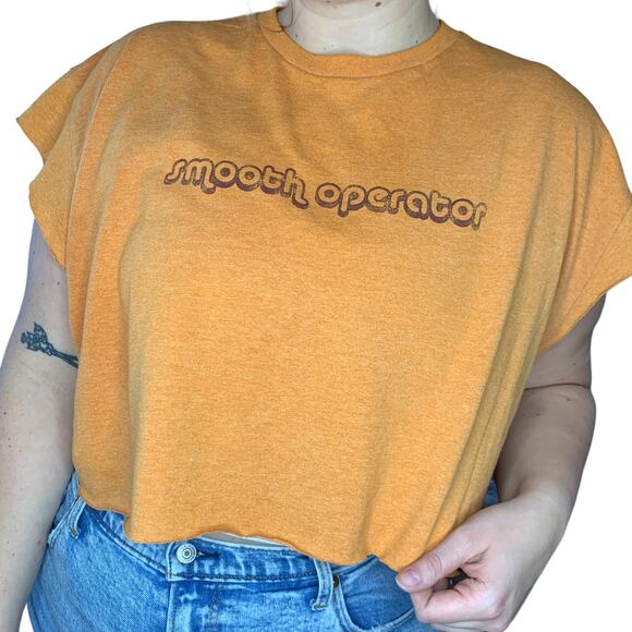 No Boundaries Smooth Operator Cropped T-Shirt Funky Y2K XL - Picture 1 of 6